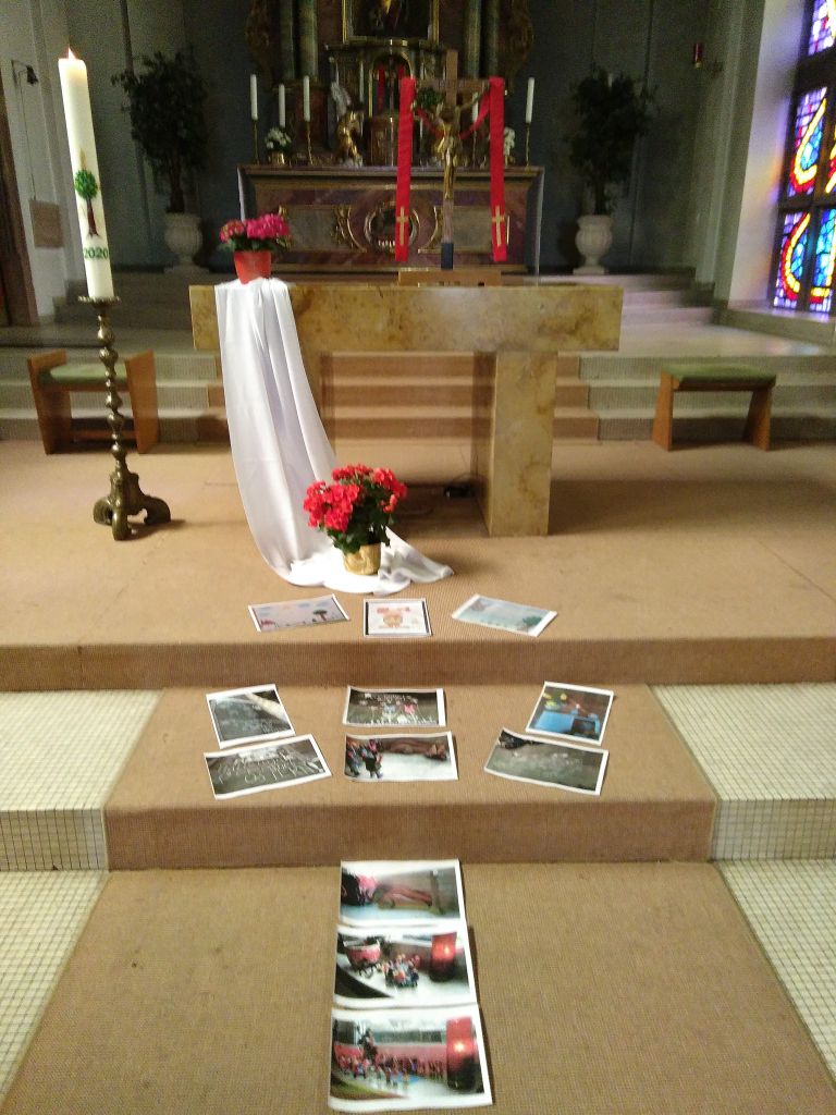 Osterbilder in der Bübinger Kirche