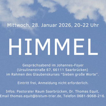 Gesprächsabend zum Thema „Himmel“